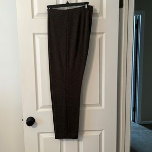 J. Jill ponte pants, elastic waist machine washable . Brown and black.